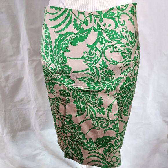 Diane Von Furstenberg Silk Nylon Skirt Womens size 4 Straight Pencil Stretch - Picture 6 of 11